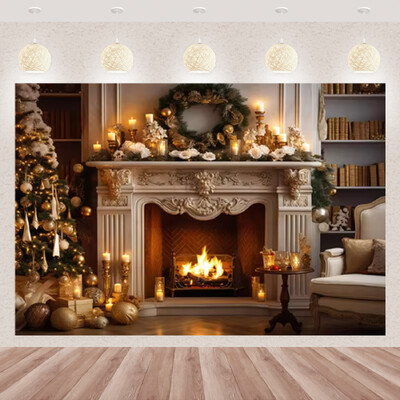 Karácsonyi fotózás háttér téli ablak karácsonyfa medve ajándék családi parti dekoráció gyerekeknek portré hátterek fotó kellékek