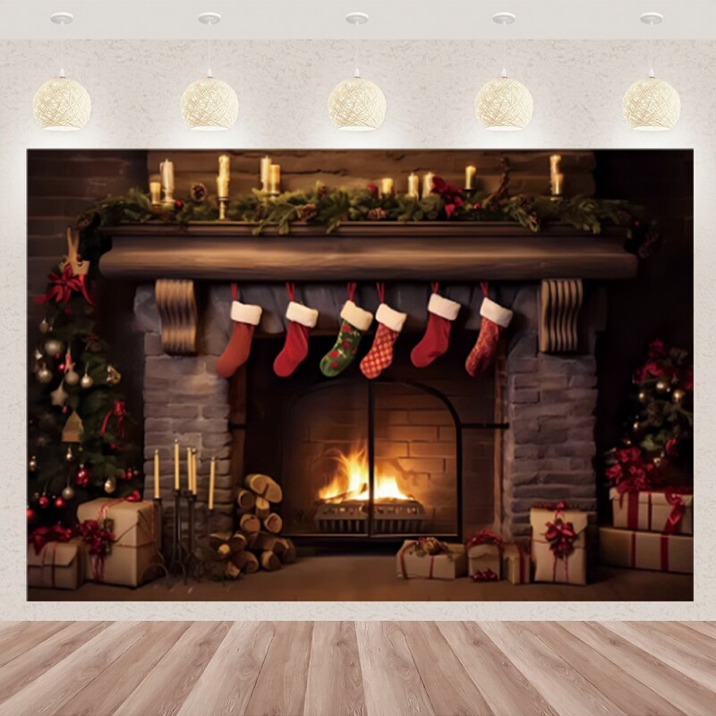 Karácsonyi fotózás háttér téli ablak karácsonyfa medve ajándék családi parti dekoráció gyerekeknek portré hátterek fotó kellékek