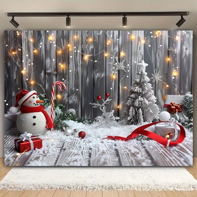 Priecīgus Ziemassvētkus fona fotogrāfija Audums Ziemassvētki Sniegavīrs Piparkūku Vīrs Ziemas Dekorācija Bērnu dušas Studijas Rekvizīti