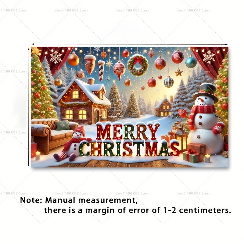 Priecīgus Ziemassvētkus fona fotogrāfija Audums Ziemassvētki Sniegavīrs Piparkūku Vīrs Ziemas Dekorācija Bērnu dušas Studijas Rekvizīti