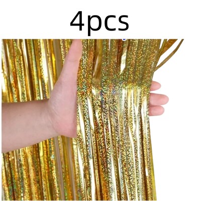 2Pack 2X1M Csillogó buliháttér Fémfólia talmi rojt függöny születésnapi esküvő Lánybúcsú dekoráció felnőtt évfordulóra