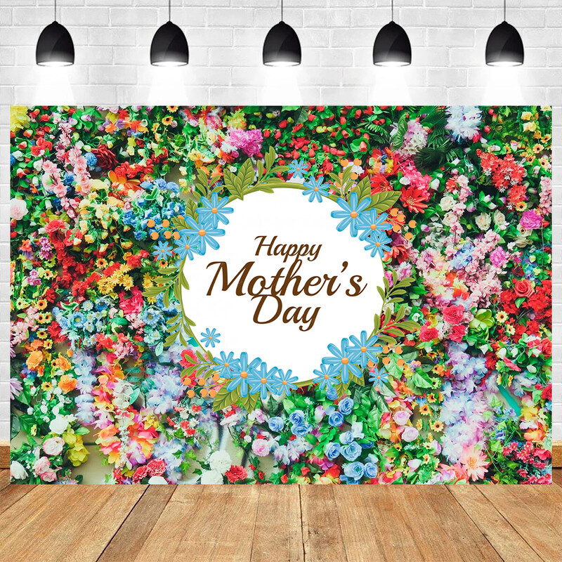 Boldog anyák napját téma Rózsaszín Rózsa Virágos Virág Köszönet Anyák napja Nők születésnapi fotózás Vinyl háttér dekorációs kellékek