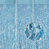 Κουρτίνα με κρόσια 1x2M με μεμβράνη με κρόσια μπλε αλουμινόχαρτο Κουρτίνες τοίχου για χριστουγεννιάτικο πάρτι κάτω από τη θάλασσα