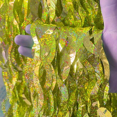 Κουρτίνα με κρόσια 1x2M με μεμβράνη με κρόσια μπλε αλουμινόχαρτο Κουρτίνες τοίχου για χριστουγεννιάτικο πάρτι κάτω από τη θάλασσα