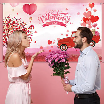 Θέμα του Αγίου Βαλεντίνου Love Heart Party Διακόσμηση Love Heart Balloon Photography background for Wedding Bridal Baby Shower