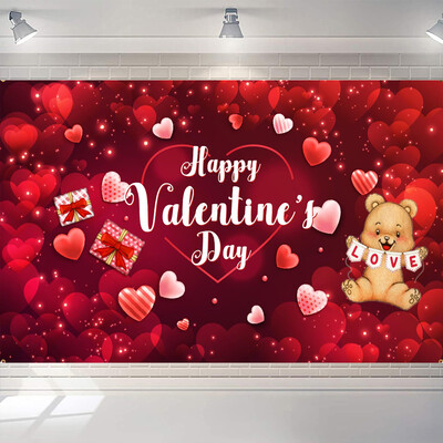 Valentin-napi téma szerelmes szív parti dekoráció szerelmes szív léggömb fotózás háttér esküvői menyasszonyi babazuhany