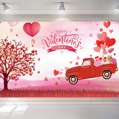 Valentin-napi téma szerelmes szív parti dekoráció szerelmes szív léggömb fotózás háttér esküvői menyasszonyi babazuhany