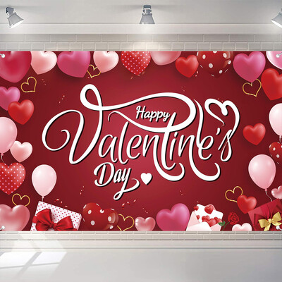 Valentin-napi téma szerelmes szív parti dekoráció szerelmes szív léggömb fotózás háttér esküvői menyasszonyi babazuhany