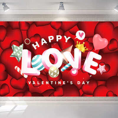 Valentin-napi téma szerelmes szív parti dekoráció szerelmes szív léggömb fotózás háttér esküvői menyasszonyi babazuhany