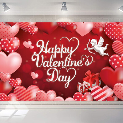 Valentin-napi téma szerelmes szív parti dekoráció szerelmes szív léggömb fotózás háttér esküvői menyasszonyi babazuhany