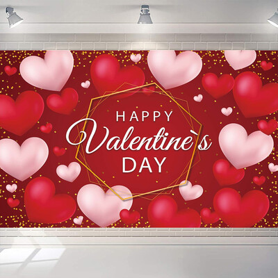 Valentin-napi téma szerelmes szív parti dekoráció szerelmes szív léggömb fotózás háttér esküvői menyasszonyi babazuhany