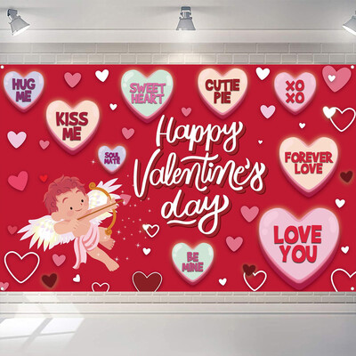 Valentin-napi téma szerelmes szív parti dekoráció szerelmes szív léggömb fotózás háttér esküvői menyasszonyi babazuhany