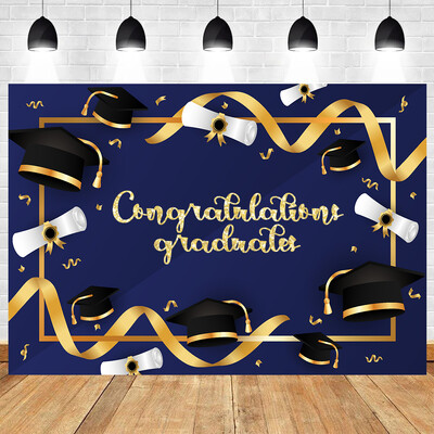 Ballagási évad téma Ballagási parti dekoráció Legénysapka Háttér Diák Gyerek Fényképezés Vinyl háttér Dekorációs kellékek