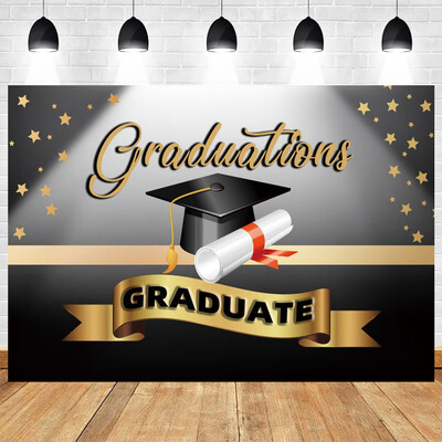 Ballagási évad téma Ballagási parti dekoráció Legénysapka Háttér Diák Gyerek Fényképezés Vinyl háttér Dekorációs kellékek