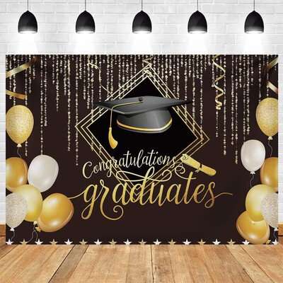 Ballagási évad téma Ballagási parti dekoráció Legénysapka Háttér Diák Gyerek Fényképezés Vinyl háttér Dekorációs kellékek