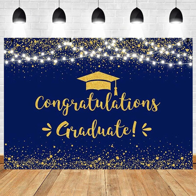 Ballagási évad téma Ballagási parti dekoráció Legénysapka Háttér Diák Gyerek Fényképezés Vinyl háttér Dekorációs kellékek