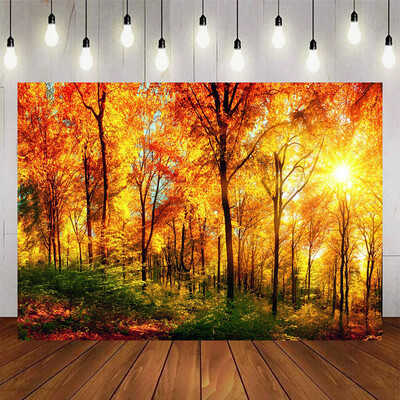 Tavaszi zöld erdő téma Születésnapi buli Babazuhany Kaland Kemping szoba Fali fotózás Vinyl háttér Dekorációs kellékek