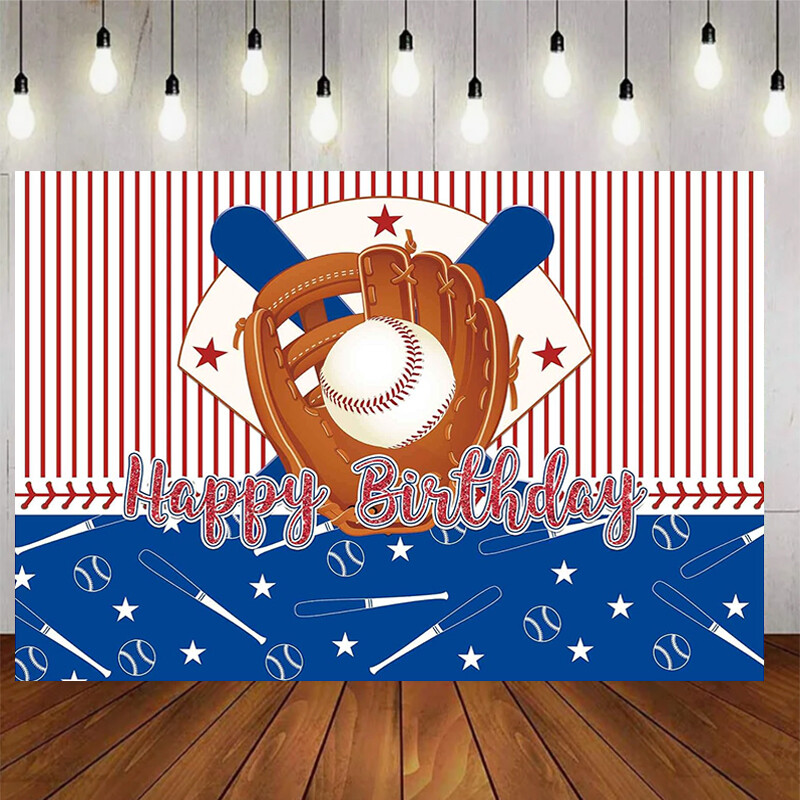 Baseball baba téma születésnapi parti fiú sportlabda fehér csíkos babazuhany fotózás Vinyl háttér Szobadekorációs kellékek