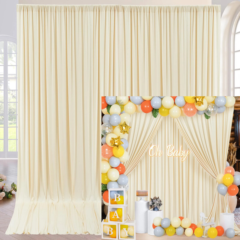 Fundal fără riduri Perdele pentru petreceri Fundal foto moale și mătăsos Draperii pentru petrecere, nuntă, baby shower, botez, fotografie