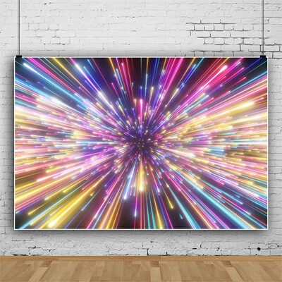 Disco Glitter Party dekoráció Háttér, 90-es évek Boogie Music Dance Stage Party Ragyogó fények Retro vinyl fotózás hátterek