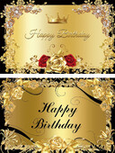 Fekete-arany virágos felnőtt téma Boldog születésnapi parti fiúk és lányok fotózás Vinyl háttér dekorációs kellékek