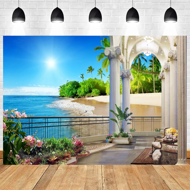 Langas Gamta Kraštovaizdis tema Gimtadienio vakarėlis Kūdikių dušas Vinilo fonas Vaikų kambario dekoro reikmenys