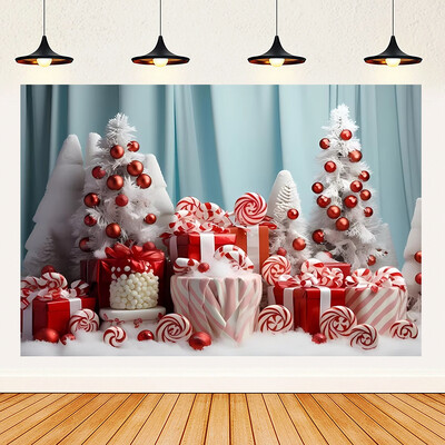 Priecīgus Ziemassvētku tēmas Ziemassvētki Sarkans piparkūku namiņš Fons Ziemas Sniegs Jaunais gads Ziemassvētku ballīte Bērnu dušas piederumi