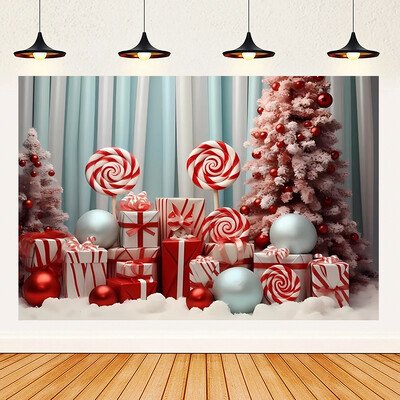 Priecīgus Ziemassvētku tēmas Ziemassvētki Sarkans piparkūku namiņš Fons Ziemas Sniegs Jaunais gads Ziemassvētku ballīte Bērnu dušas piederumi