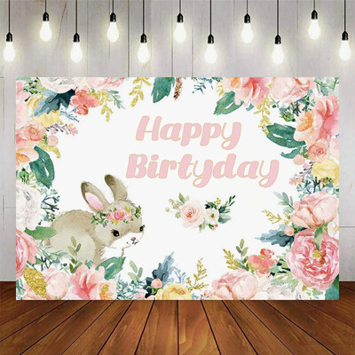 Miško stiliaus mielas gyvūnų vakarėlis Tema Gimtadienio vakarėlis Kūdikių dušas Vinilo fonas Vaikų kambario dekoro reikmenys