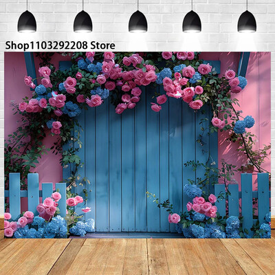 Színes virág fal téma Rózsakert Vár Pillangó Születésnapi Esküvő Újszülött baba zuhany portré fotózás Háttér kellékek