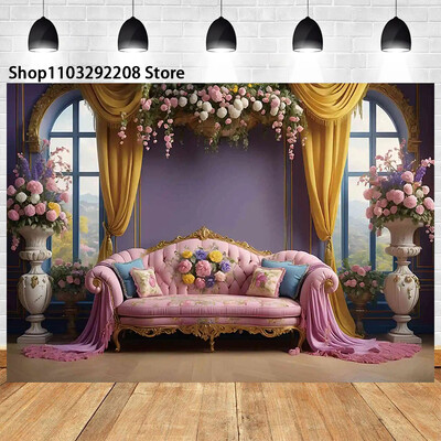 Színes virág fal téma Rózsakert Vár Pillangó Születésnapi Esküvő Újszülött baba zuhany portré fotózás Háttér kellékek