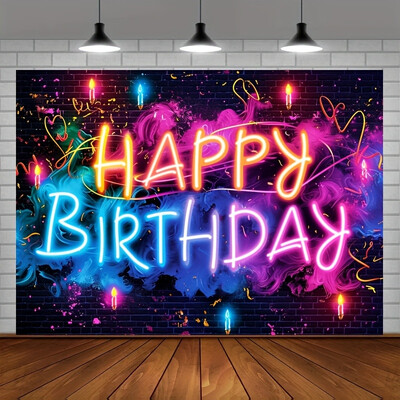 Csillogó Születésnapi háttér Party dekorációk Banner Photo Booth kellékek Party kellékek Díszítsd fel születésnapi dekorációkat