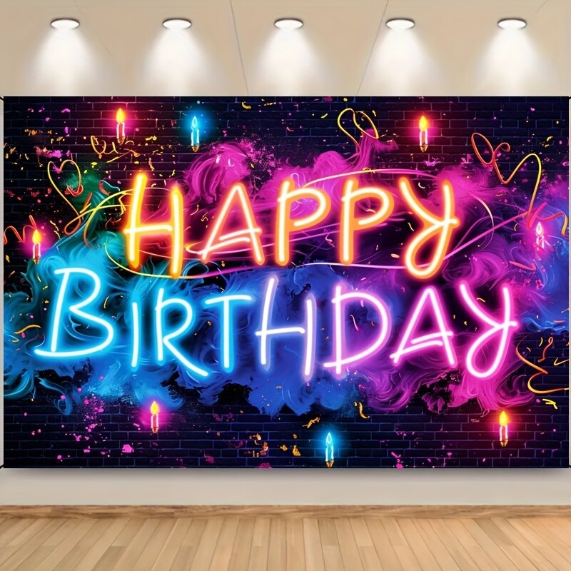 Csillogó Születésnapi háttér Party dekorációk Banner Photo Booth kellékek Party kellékek Díszítsd fel születésnapi dekorációkat