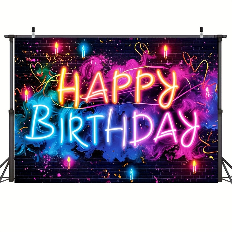 Csillogó Születésnapi háttér Party dekorációk Banner Photo Booth kellékek Party kellékek Díszítsd fel születésnapi dekorációkat