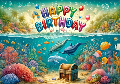 Αναλώσιμα πάρτι γενεθλίων με σκηνικό για πάρτι γενεθλίων με θέμα δελφίνι με γελοιογραφία, Baby Shower Under The Sea, Θέμα Ωκεανό, Προμήθειες για πάρτι γενεθλίων