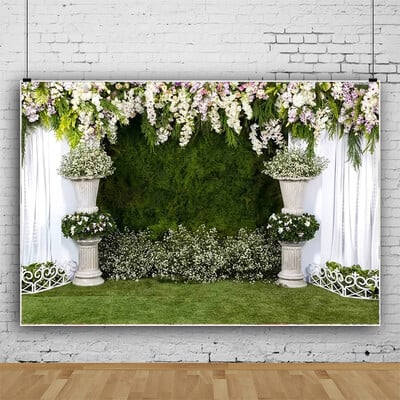 1PC 210cm * 150cm țesătură de fundal de nuntă albă, aspect scena nunții, țesătură de fundal pentru fotografie de nuntă