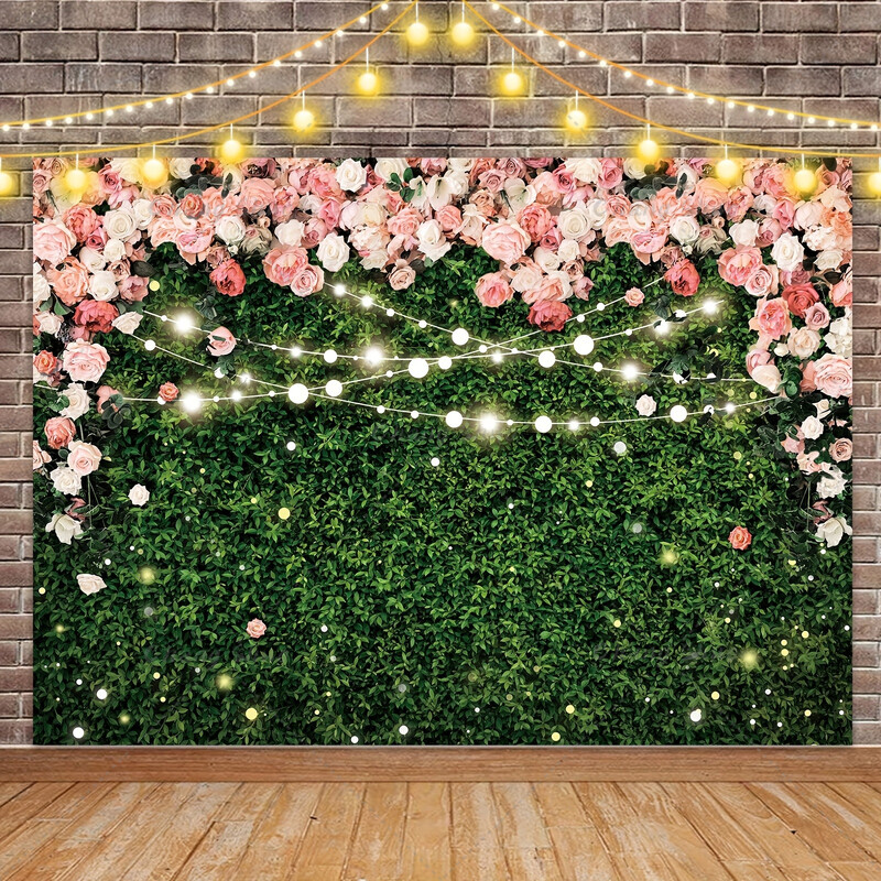 Σκηνή γάμου Λουλούδια πεταλούδας Νυφικό ντους Διακόσμηση πάρτι γενεθλίων Φωτογραφικό περίπτερο φόντο Νεογέννητο ντους πανό