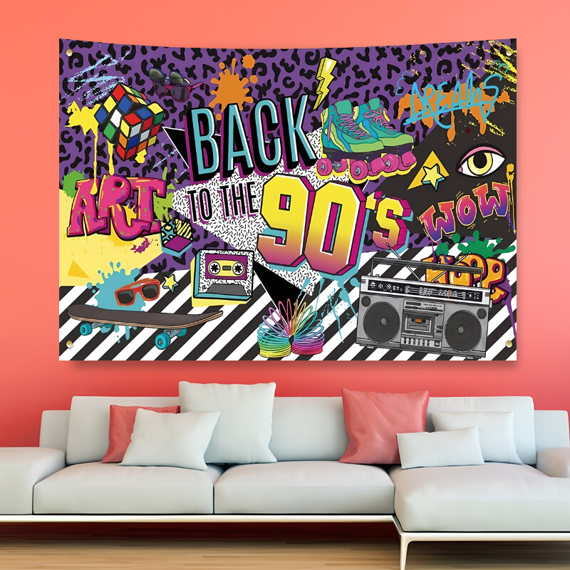 1 τεμάχιο φόντο φωτογραφία με θέμα τη δεκαετία του '70 '80 προμήθειες διακόσμηση πάρτι με ντίσκο με λάμψη νέον πανό φόντου