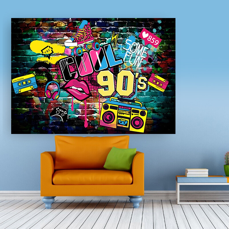 1 τεμάχιο φόντο φωτογραφία με θέμα τη δεκαετία του '70 '80 προμήθειες διακόσμηση πάρτι με ντίσκο με λάμψη νέον πανό φόντου