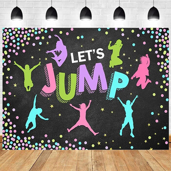 Let\'s Flip Athlete Gymnast Gymnastic Theme Jump Tumble Play Gymnast Rhythmic Gymnastic Girl Birthday Party Baby shower