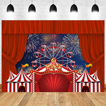 Circus Carnival Theme Birthday Party Shower Baby Shower Photography Vinyl Background Children Decor Drugs