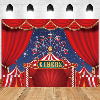 Circus Carnival Theme Birthday Party Shower Baby Shower Photography Vinyl Background Children Decor Drugs