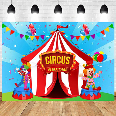 Circ Carnaval Tema Petrecere Zi de Naștere Baby Shower Fotografie Vinil Fundal Copii Camere Decor Rechizite