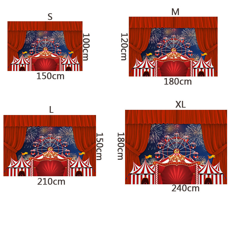 Circ Carnaval Tema Petrecere Zi de Naștere Baby Shower Fotografie Vinil Fundal Copii Camere Decor Rechizite