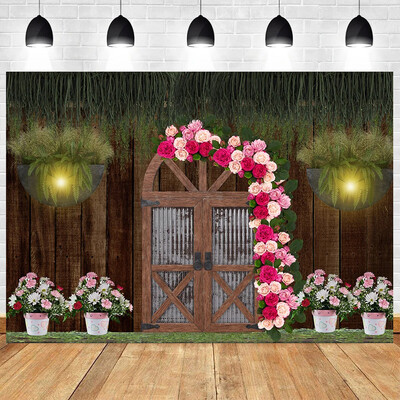 Tort pentru bebeluși nou-născut Smash Tema din lemn Petrecere de naștere Baby Shower Fotografie Fundal din vinil Materiale pentru decorarea camerei copiilor