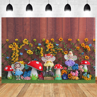 Tort pentru bebeluși nou-născut Smash Tema din lemn Petrecere de naștere Baby Shower Fotografie Fundal din vinil Materiale pentru decorarea camerei copiilor