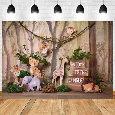 Tort pentru bebeluși nou-născut Smash Tema din lemn Petrecere de naștere Baby Shower Fotografie Fundal din vinil Materiale pentru decorarea camerei copiilor