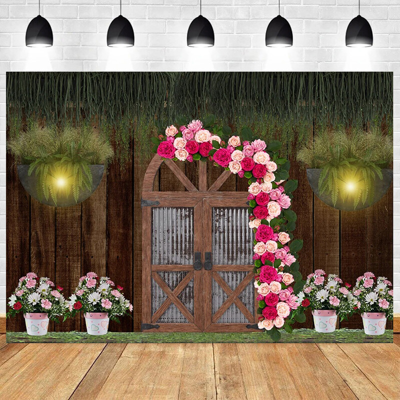 Tort pentru bebeluși nou-născut Smash Tema din lemn Petrecere de naștere Baby Shower Fotografie Fundal din vinil Materiale pentru decorarea camerei copiilor