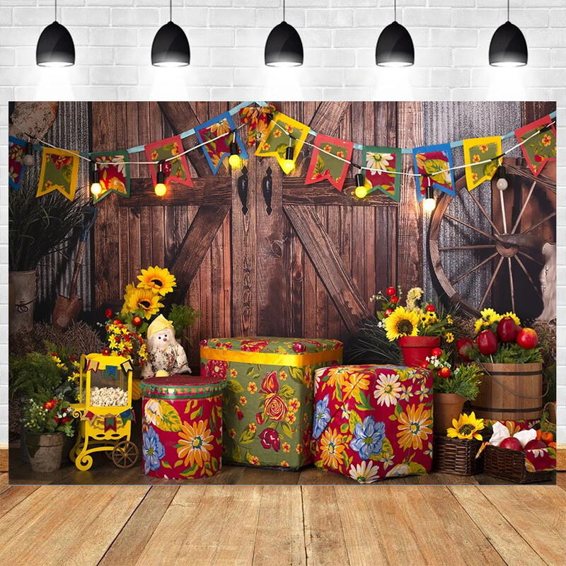 Tort pentru bebeluși nou-născut Smash Tema din lemn Petrecere de naștere Baby Shower Fotografie Fundal din vinil Materiale pentru decorarea camerei copiilor