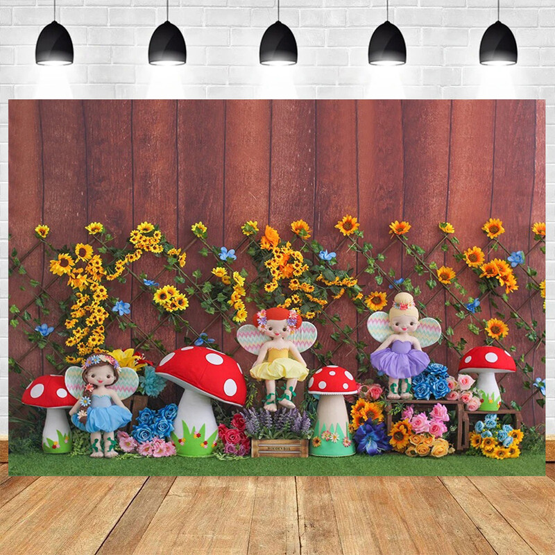 Tort pentru bebeluși nou-născut Smash Tema din lemn Petrecere de naștere Baby Shower Fotografie Fundal din vinil Materiale pentru decorarea camerei copiilor